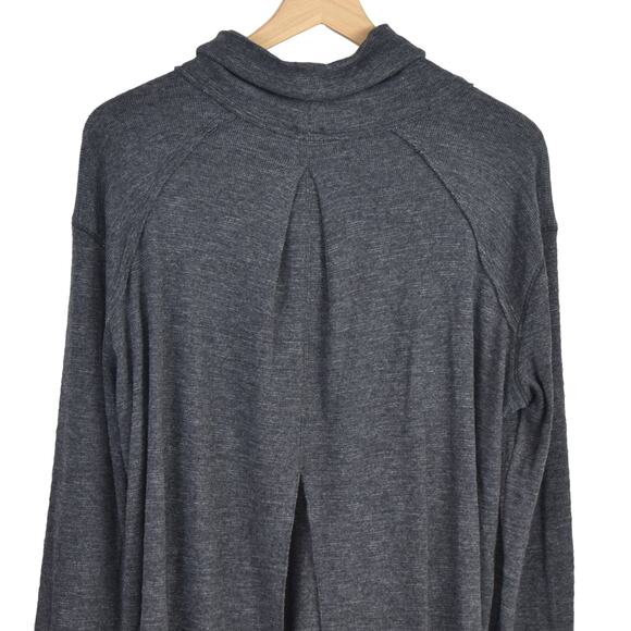 Free People Split Back Cowl Neck Top, large, NWT - Picture 9 of 10
